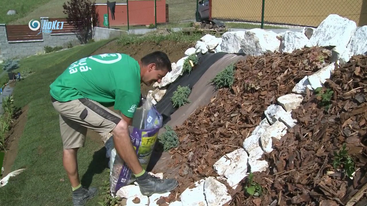 Nova zahrada - mulcovacia kora